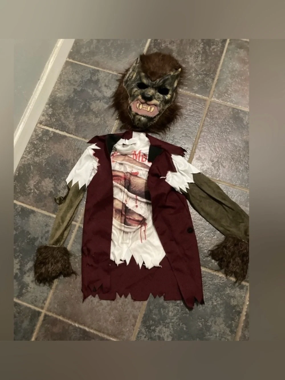 InCharacter Werewolf Costume. Five Piece Youth Size 8